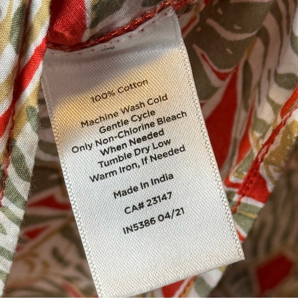 Talbots Petite XL Tiger Red Green Animal Print XLP XL - Picture 11 of 11